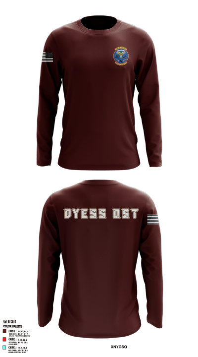 Dyess AFB Operational Support Team 10526750 Long Sleeve Performance Shirt - 7