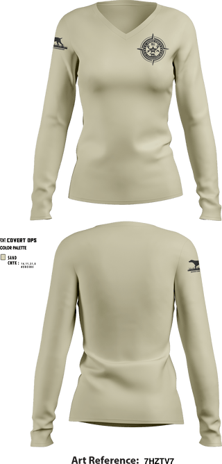 Women's Long Sleeve Vneck Shirt, Jaimie Cox Foundation, , Teamtime, Team time, sublimation, custom sports apparel, team uniforms, spirit wear, spiritwear, sports uniforms, custom shirts, team store, custom team store, fundraiser sports, apparel fundraiser