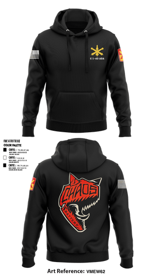 Hoodie, C 1-43 ADA, Army, Teamtime, Team time, sublimation, custom sports apparel, team uniforms, spirit wear, spiritwear, sports uniforms, custom shirts, team store, custom team store, fundraiser sports, apparel fundraiser