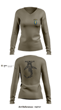 112th SIGDET 5424281 Women's Long Sleeve V-neck Shirt - 2