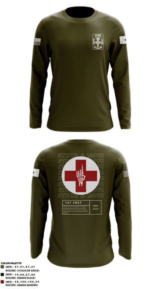 Women's Long Sleeve Vneck Shirt, , Army, Teamtime, Team time, sublimation, custom sports apparel, team uniforms, spirit wear, spiritwear, sports uniforms, custom shirts, team store, custom team store, fundraiser sports, apparel fundraiser