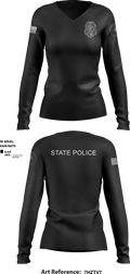 District 13 TF 92193766 Women's Long Sleeve V-neck Shirt - 6