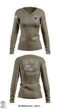 AV8R Threads 43551451 Women's Long Sleeve V-neck Shirt - 1