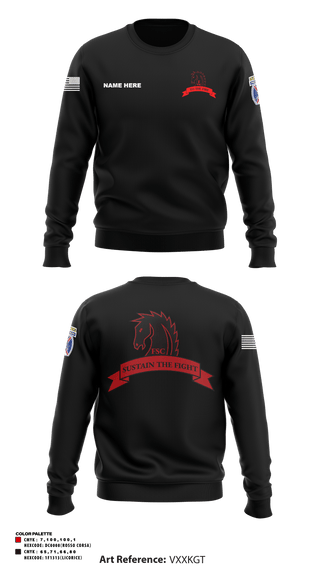 Crew Neck Sweatshirt, Echo FSC Stampede 7th Eng, Army, Teamtime, Team time, sublimation, custom sports apparel, team uniforms, spirit wear, spiritwear, sports uniforms, custom shirts, team store, custom team store, fundraiser sports, apparel fundraiser