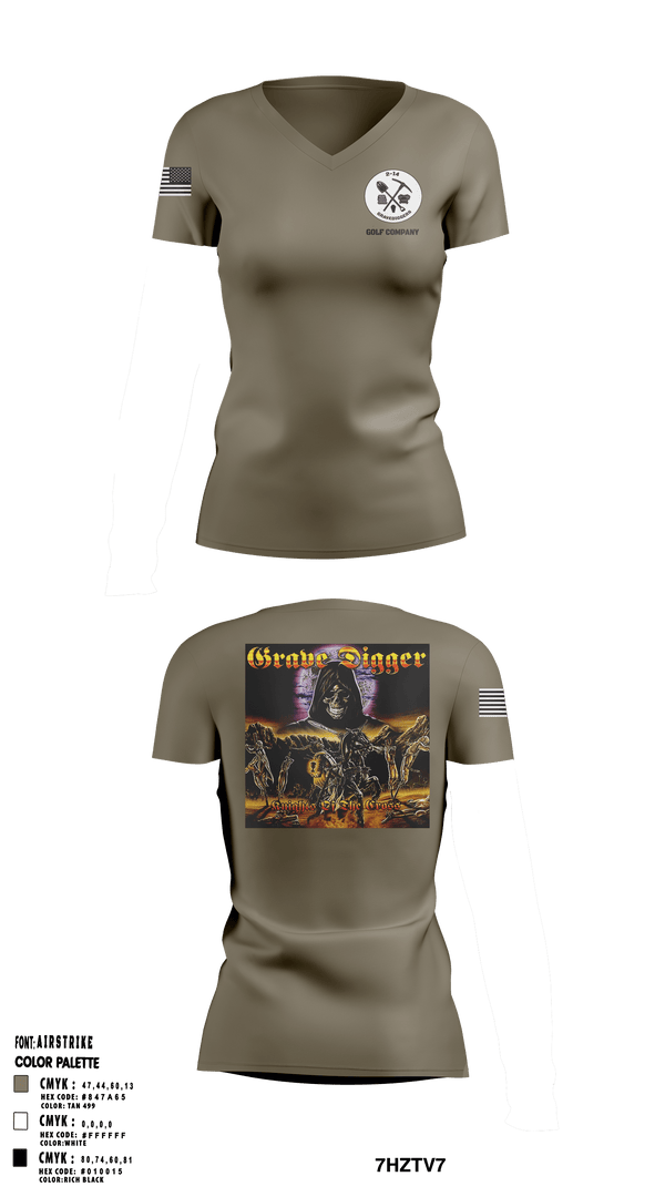 Women's Short Sleeve Vneck Shirt, , Army, Teamtime, Team time, sublimation, custom sports apparel, team uniforms, spirit wear, spiritwear, sports uniforms, custom shirts, team store, custom team store, fundraiser sports, apparel fundraiser