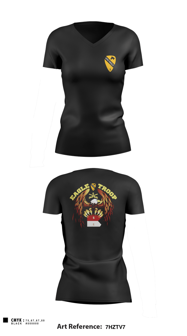 Women's Short Sleeve Vneck Shirt, , Army, Teamtime, Team time, sublimation, custom sports apparel, team uniforms, spirit wear, spiritwear, sports uniforms, custom shirts, team store, custom team store, fundraiser sports, apparel fundraiser