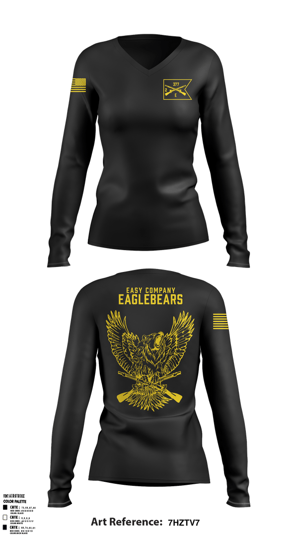 Women's Long Sleeve Vneck Shirt, , Army, Teamtime, Team time, sublimation, custom sports apparel, team uniforms, spirit wear, spiritwear, sports uniforms, custom shirts, team store, custom team store, fundraiser sports, apparel fundraiser