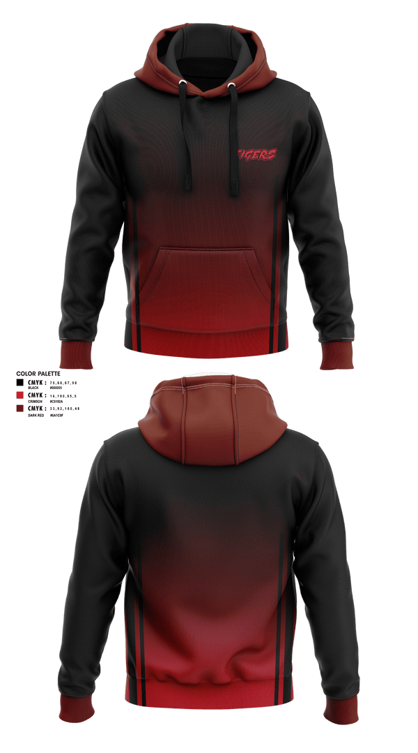 Hoodie, Tigers, Men's Basketball, Teamtime, Team time, sublimation, custom sports apparel, team uniforms, spirit wear, spiritwear, sports uniforms, custom shirts, team store, custom team store, fundraiser sports, apparel fundraiser