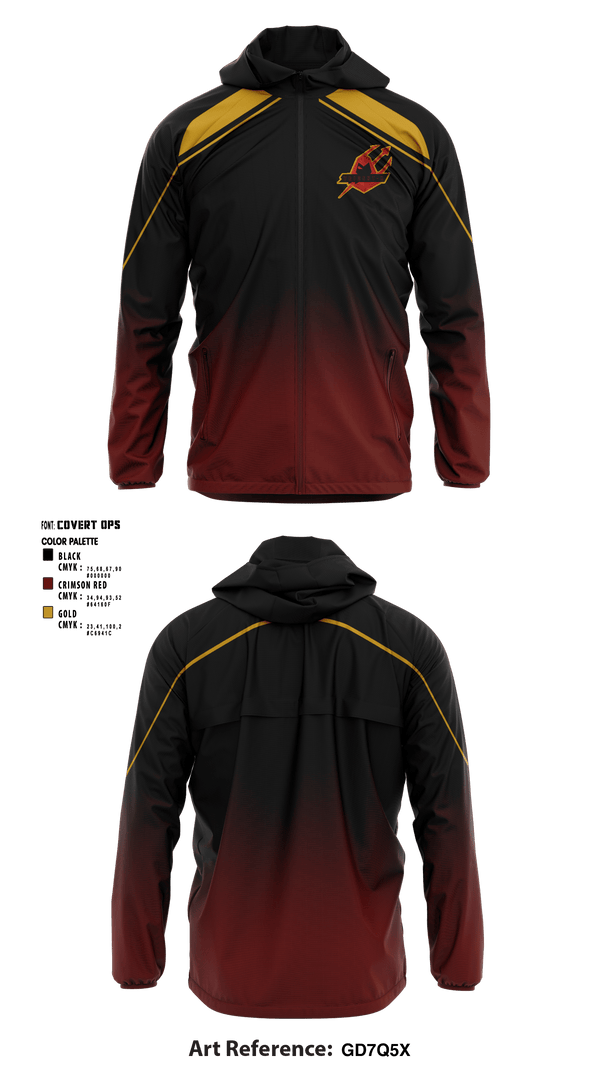 Windbreaker, Trident Militia, E-Sports, Teamtime, Team time, sublimation, custom sports apparel, team uniforms, spirit wear, spiritwear, sports uniforms, custom shirts, team store, custom team store, fundraiser sports, apparel fundraiser