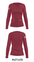 Swarthmore College Golf 9447073 Women's Long Sleeve V-neck Shirt - 20
