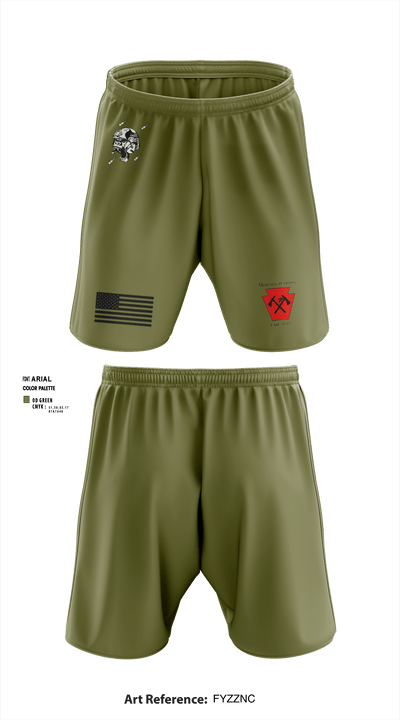 1-111th IN BN 37171288 Athletic Shorts With Pockets - 2