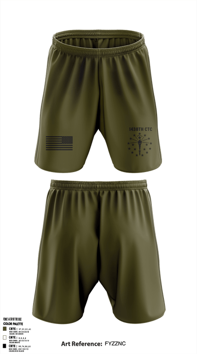 1438th CTC 23042169 Athletic Shorts With Pockets - 1
