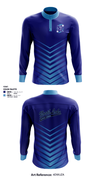 Quarter Zip Jacket, North Lake Little League, Spirit Store, Teamtime, Team time, sublimation, custom sports apparel, team uniforms, spirit wear, spiritwear, sports uniforms, custom shirts, team store, custom team store, fundraiser sports, apparel fundraiser