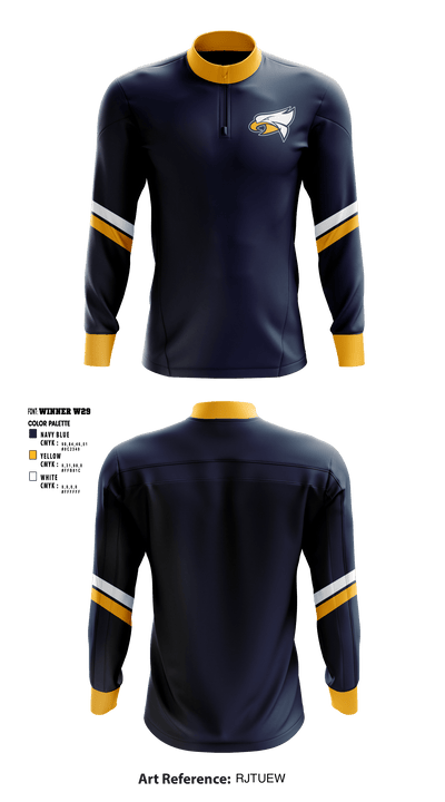 Hudsonville Eagles Hockey 96071971 Quarter Zip Jacket - 1