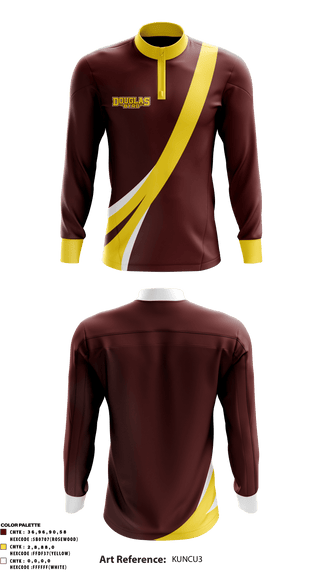 Quarter Zip Jacket, Douglas Byrd High School, Spirit Store, Teamtime, Team time, sublimation, custom sports apparel, team uniforms, spirit wear, spiritwear, sports uniforms, custom shirts, team store, custom team store, fundraiser sports, apparel fundraiser