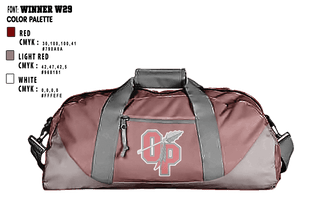 Duffle Bag, Orangeburg Preparatory School, Spirit Store, Teamtime, Team time, sublimation, custom sports apparel, team uniforms, spirit wear, spiritwear, sports uniforms, custom shirts, team store, custom team store, fundraiser sports, apparel fundraiser