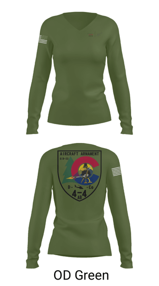 Women's Long Sleeve Vneck Shirt, , Army, Teamtime, Team time, sublimation, custom sports apparel, team uniforms, spirit wear, spiritwear, sports uniforms, custom shirts, team store, custom team store, fundraiser sports, apparel fundraiser