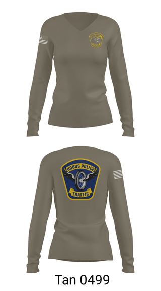 Women's Long Sleeve Vneck Shirt, , Police, Teamtime, Team time, sublimation, custom sports apparel, team uniforms, spirit wear, spiritwear, sports uniforms, custom shirts, team store, custom team store, fundraiser sports, apparel fundraiser