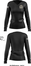 Delta Company "Outlaws" 47733508 Women's Long Sleeve V-neck Shirt - 2