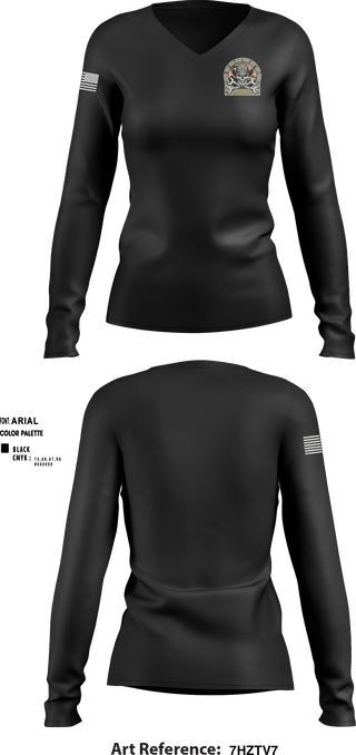 Women's Long Sleeve Vneck Shirt, , Army, Teamtime, Team time, sublimation, custom sports apparel, team uniforms, spirit wear, spiritwear, sports uniforms, custom shirts, team store, custom team store, fundraiser sports, apparel fundraiser