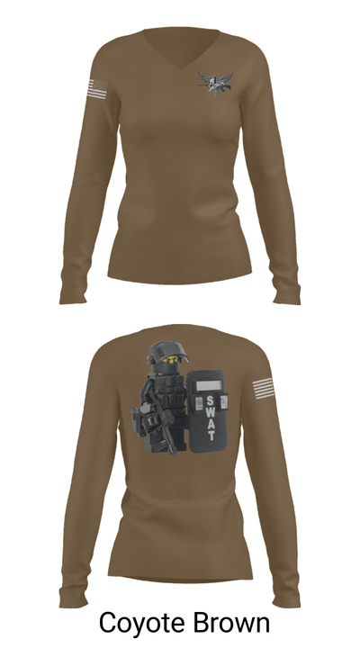 SWAT 47192755 Women's Long Sleeve V-neck Shirt - 38