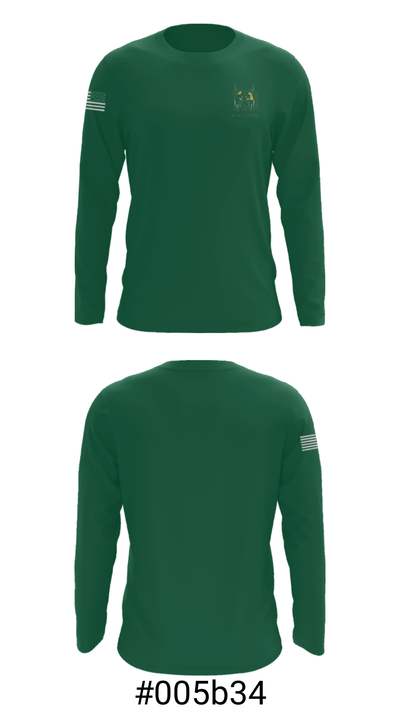 Bunn High School Swimming 46623170 Long Sleeve Performance Shirt - 18