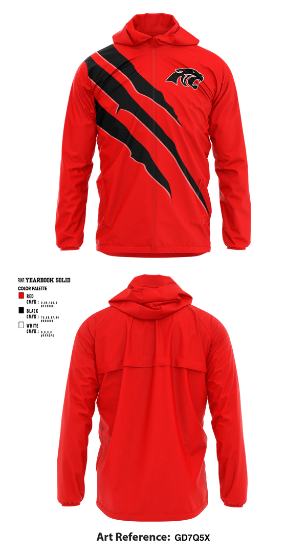 Windbreaker, Cabot High School Wrestling, Wrestling, Teamtime, Team time, sublimation, custom sports apparel, team uniforms, spirit wear, spiritwear, sports uniforms, custom shirts, team store, custom team store, fundraiser sports, apparel fundraiser