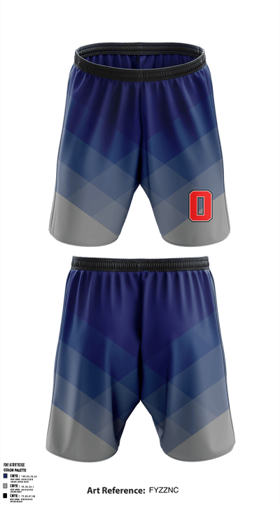 Orland Jr. Trojans 70429402 Athletic Shorts With Pockets - 36