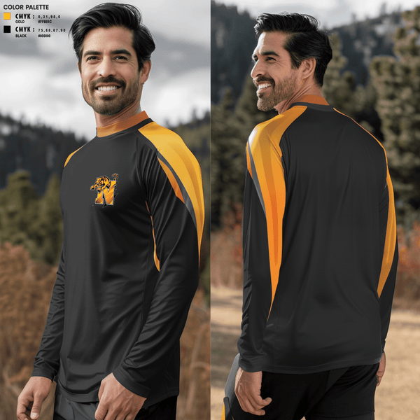 Long Sleeve Performance Shirt, Northwestern Tigers, Football, Teamtime, Team time, sublimation, custom sports apparel, team uniforms, spirit wear, spiritwear, sports uniforms, custom shirts, team store, custom team store, fundraiser sports, apparel fundraiser