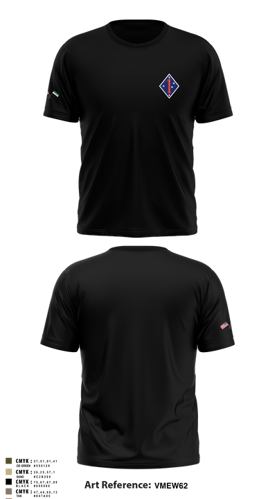 1 marine division fwd 62335436 Short Sleeve Performance Shirt - 1