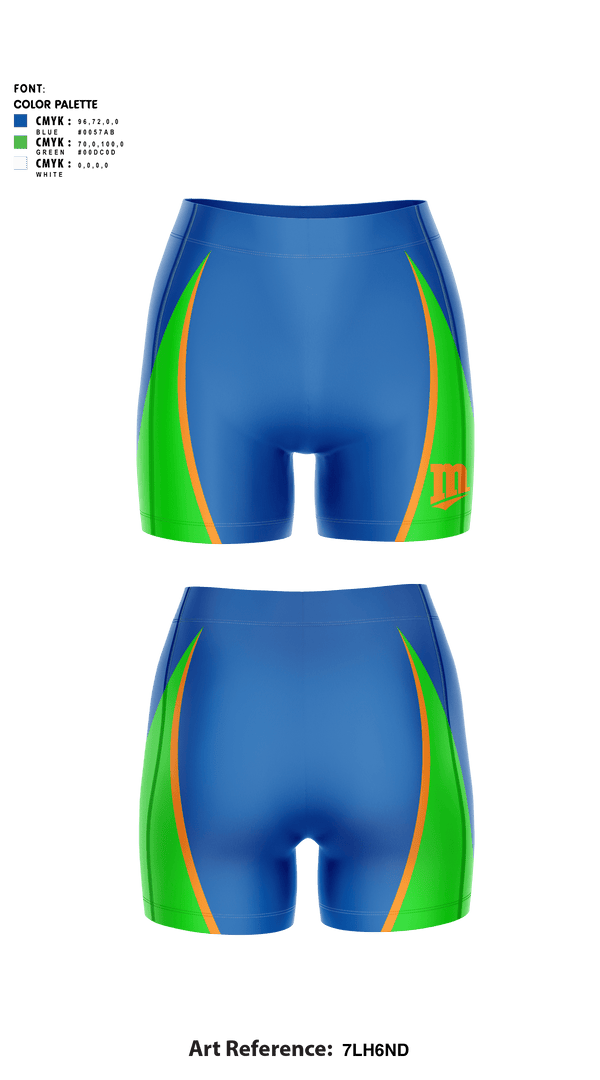 Women's Compression Shorts, Storm Track & Field, Track & Field, Teamtime, Team time, sublimation, custom sports apparel, team uniforms, spirit wear, spiritwear, sports uniforms, custom shirts, team store, custom team store, fundraiser sports, apparel fundraiser