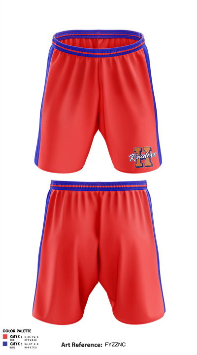 William Henry Harrison High School Cheer 60783078 Athletic Shorts With Pockets - 2