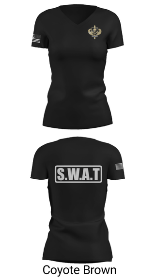 Women's Short Sleeve Vneck Shirt, , Police, Teamtime, Team time, sublimation, custom sports apparel, team uniforms, spirit wear, spiritwear, sports uniforms, custom shirts, team store, custom team store, fundraiser sports, apparel fundraiser