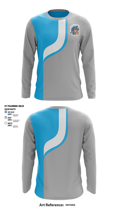 Widefield High School Swimming 46606735 Long Sleeve Performance Shirt - 1