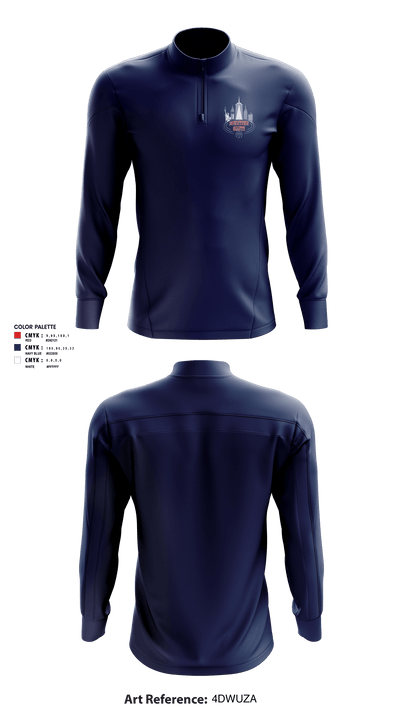 DTG Basketball 38220233 Quarter Zip Jacket - 1