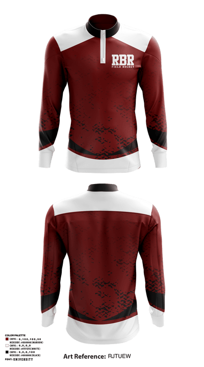 RBR Field Hockey 44274553 Quarter Zip Jacket - 1