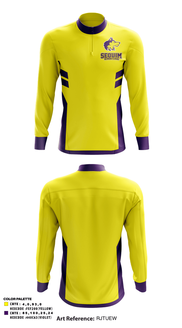 Quarter Zip Jacket, Sequim High School Wrestling, Wrestling, Teamtime, Team time, sublimation, custom sports apparel, team uniforms, spirit wear, spiritwear, sports uniforms, custom shirts, team store, custom team store, fundraiser sports, apparel fundraiser