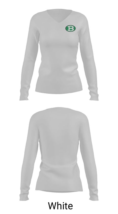 Women's Long Sleeve Vneck Shirt, Brenham High School Golf, Golf, Teamtime, Team time, sublimation, custom sports apparel, team uniforms, spirit wear, spiritwear, sports uniforms, custom shirts, team store, custom team store, fundraiser sports, apparel fundraiser