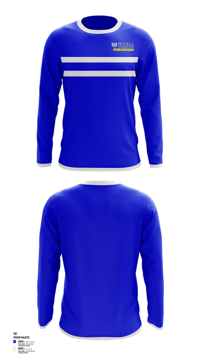 McCall Middle School golf 15496033 Long Sleeve Performance Shirt - 1