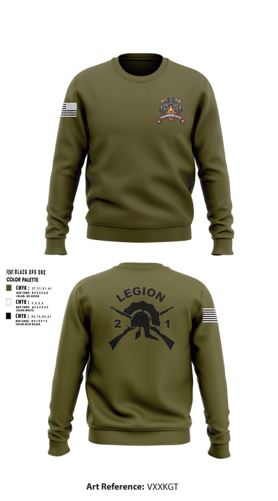 2-1 IN 88902447 Crew Neck Sweatshirt - 1