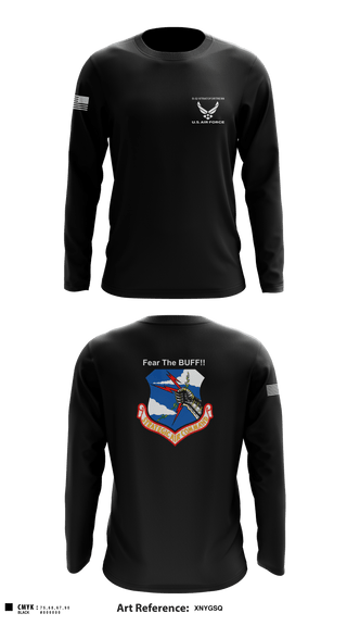 Long Sleeve Performance Shirt, 11th Bomb Sqadron, Air Force, Teamtime, Team time, sublimation, custom sports apparel, team uniforms, spirit wear, spiritwear, sports uniforms, custom shirts, team store, custom team store, fundraiser sports, apparel fundraiser