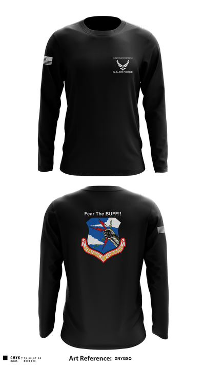 11th Bomb Sqadron 67682799 Long Sleeve Performance Shirt - 1