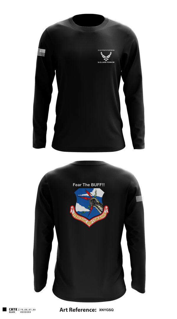 Long Sleeve Performance Shirt, 11th Bomb Sqadron, Air Force, Teamtime, Team time, sublimation, custom sports apparel, team uniforms, spirit wear, spiritwear, sports uniforms, custom shirts, team store, custom team store, fundraiser sports, apparel fundraiser