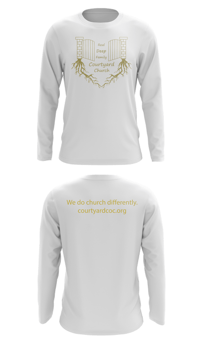 Courtyard Chuch 37286717 Long Sleeve Performance Shirt - 36