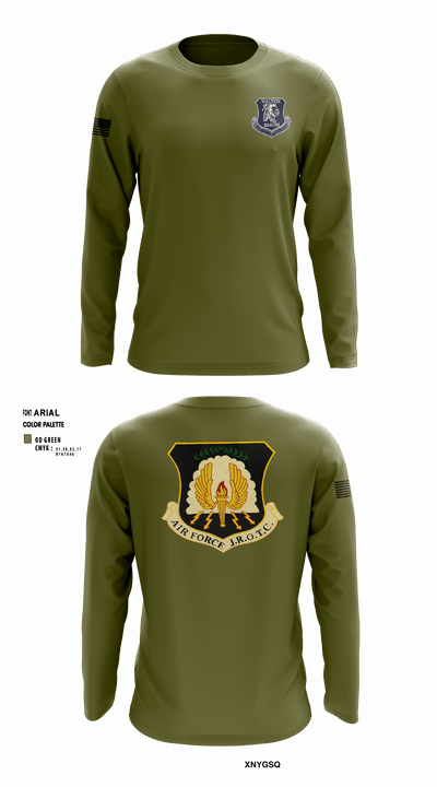 Walton Braves 9881156 Long Sleeve Performance Shirt - 4