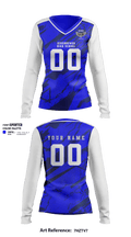 Eisenhower High School Volleyball 77100721 Women's Long Sleeve V-neck Shirt - 2