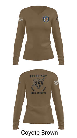 Women's Long Sleeve Vneck Shirt, , Navy, Teamtime, Team time, sublimation, custom sports apparel, team uniforms, spirit wear, spiritwear, sports uniforms, custom shirts, team store, custom team store, fundraiser sports, apparel fundraiser