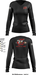 Delta 4-5 58559779 Women's Long Sleeve V-neck Shirt - 1