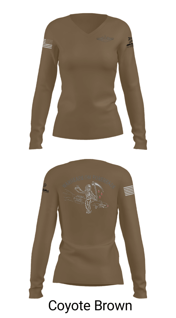 Women's Long Sleeve Vneck Shirt, , Navy, Teamtime, Team time, sublimation, custom sports apparel, team uniforms, spirit wear, spiritwear, sports uniforms, custom shirts, team store, custom team store, fundraiser sports, apparel fundraiser