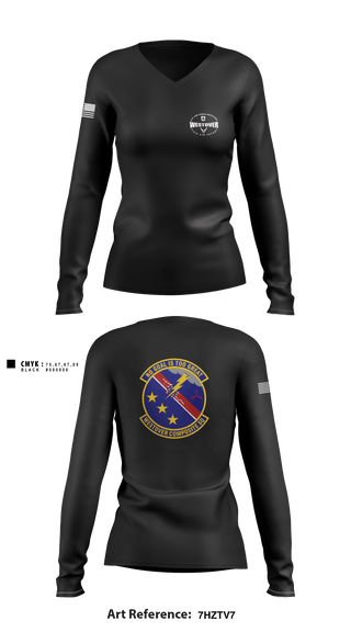 Women's Long Sleeve Vneck Shirt, , Air Force, Teamtime, Team time, sublimation, custom sports apparel, team uniforms, spirit wear, spiritwear, sports uniforms, custom shirts, team store, custom team store, fundraiser sports, apparel fundraiser